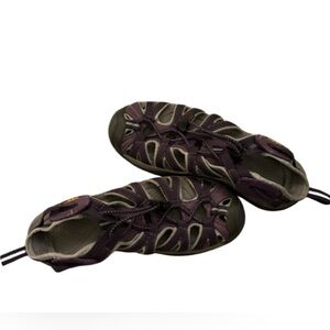 KEEN Womens Waterproof Hiking Sandals Purple Closed Toe Outdoor Shoes